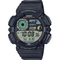 Casio WS-1500H-1AVEF Ανδρικό Ψηφιακό Ρολόι “Fishing Gear” με Ένδειξη Φάσης Σελήνης και Αντοχή 100M